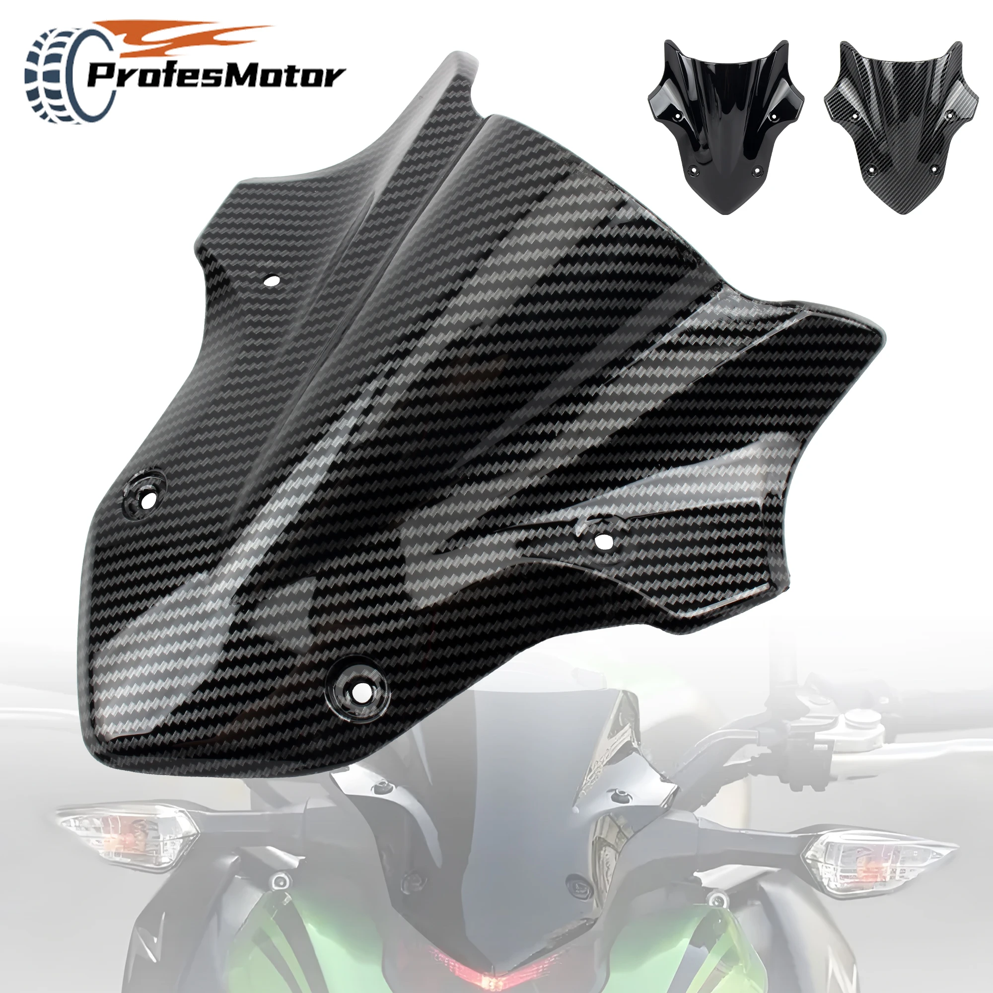 

For Kawasaki Motorcycle Front Spoiler Fairing Windscreen Windshield Wind Deflector Z900 2017 2018 2019 Supermoto Modified Parts