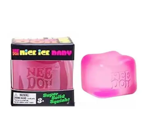 Fidget Ice Cube Toy Stress Relief Gift, Adult and Children Anti Anxiety Sensing Toy, Educational Soft Block