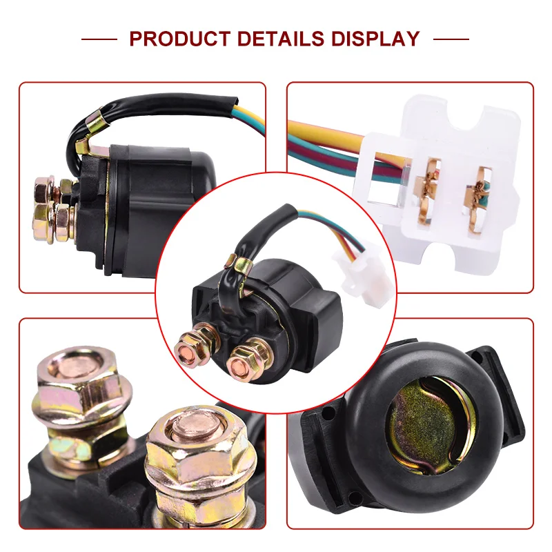 

Соленоид реле стартера мотоцикла для Yamaha 4KD-81940-00-00 3AY-81940-00-00 YFM600 YFM400 YFM350 YFM250 YFM225 YFM200 YFM125