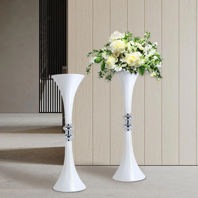 Metal Vases Luxury Table Vase Wedding Centerpiece Event Road Lead Flower Rack For Party Home Hotel Party Decoration CH185