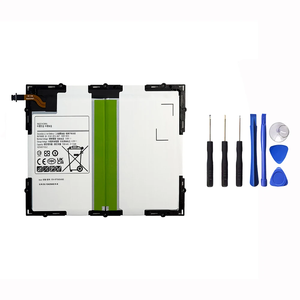 EB-BT585ABA EB-BT585ABE GH43-04628A 3.8V 7300mAh Battery Replacement for Samsung Galaxy Tab A 10.1 SM-P580 P585 T580