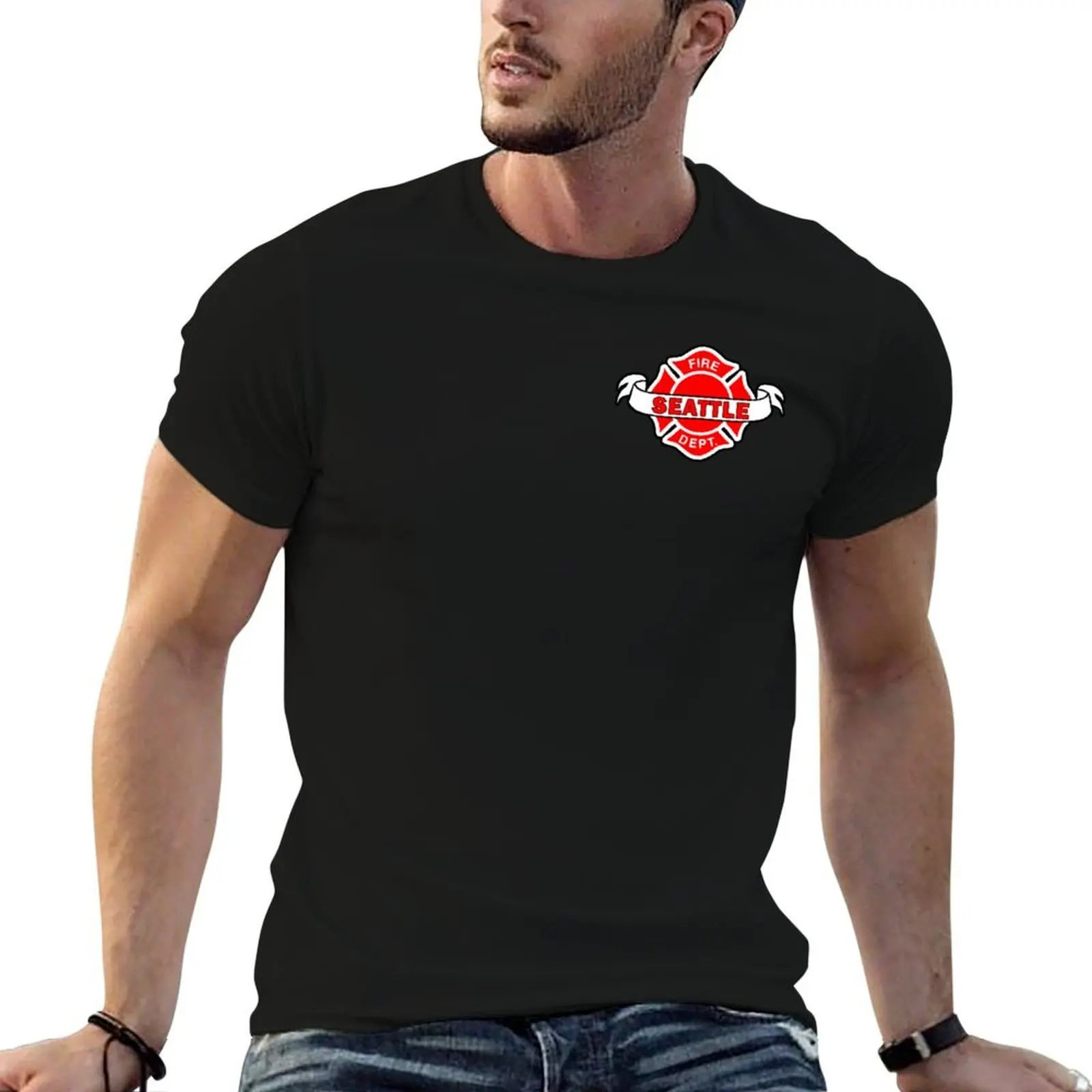 

Logo FIREFIGHTER Station 19 Work Shirt T-Shirt man t shirt cotton high quality man t shirt summer T-Shirt