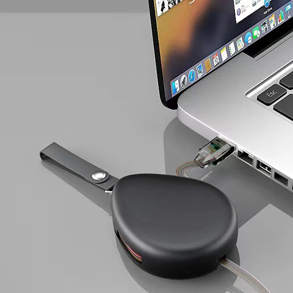 3 IN 1 Retractable Type C Micro USB Lightning Cable for  Xiaomi Samsung Huawei  Mobile Phone Charging Charger Data