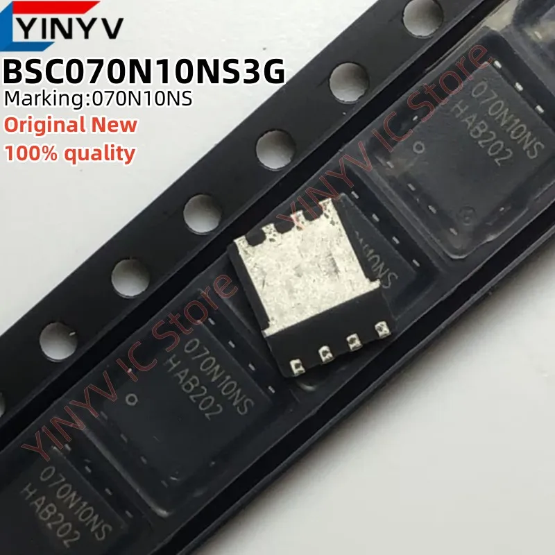 10-50Pcs BSC070N10NS3G 070N10NS BSC070N10NS BSC070N10NS3 G MOSFET N-CH 100V 90A TDSON-8 Original New 100% quality