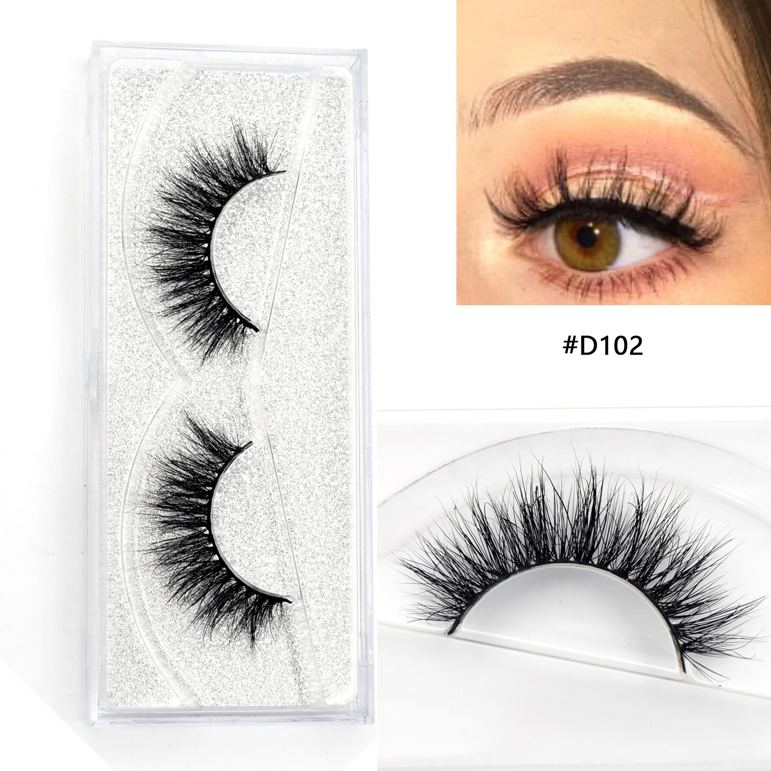 Visofree Eyelashes 3D Mink Lashes Natural False Eyelashes Dramatic Volume Fake Lashes Makeup Eyelashes Extension Fake Eyelashes