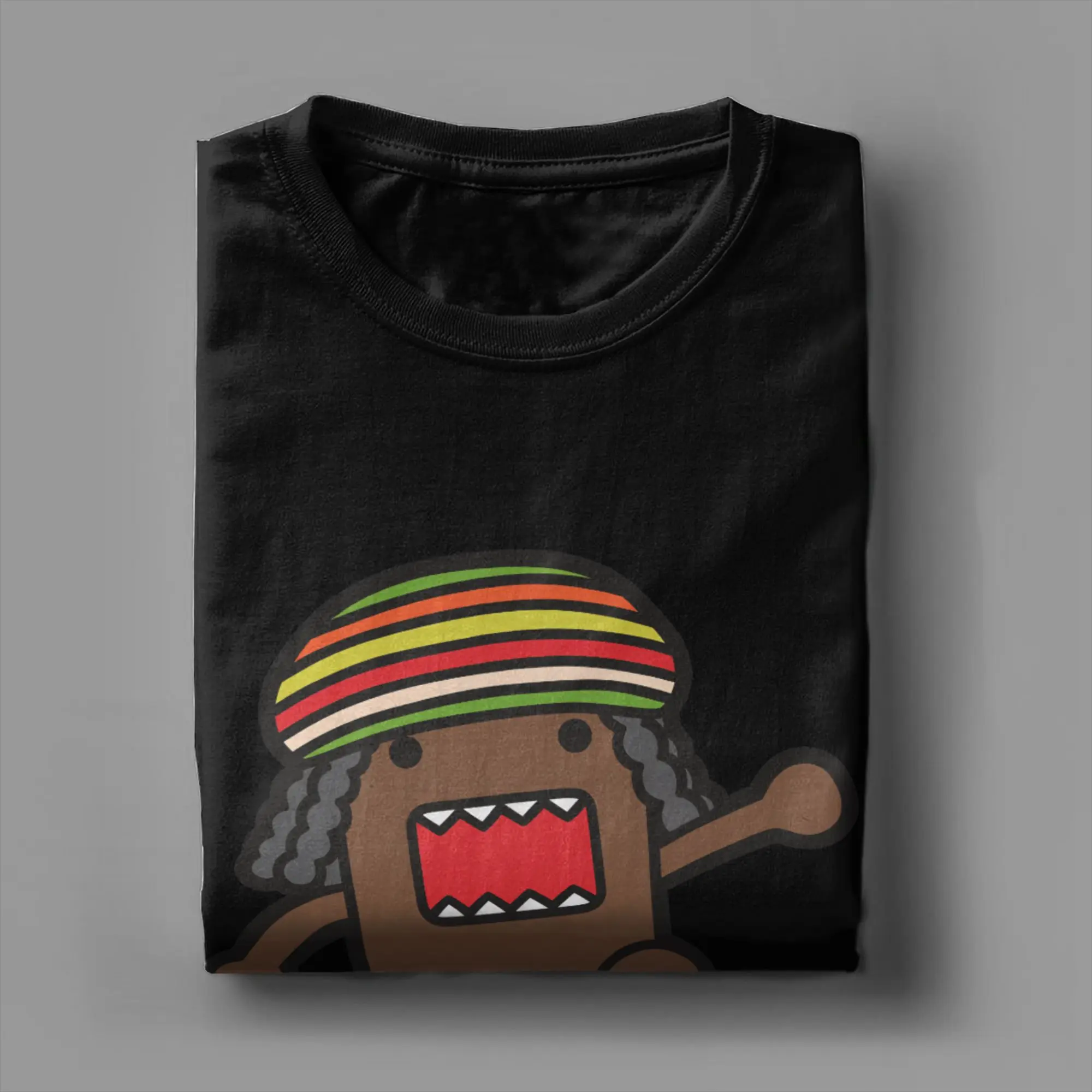 Streetwear T-Shirt Domo Kun Cotton T Shirts Popular Tee Shirt for Men's Beach Y2K Casual Casual Short Sleeve Top Tees