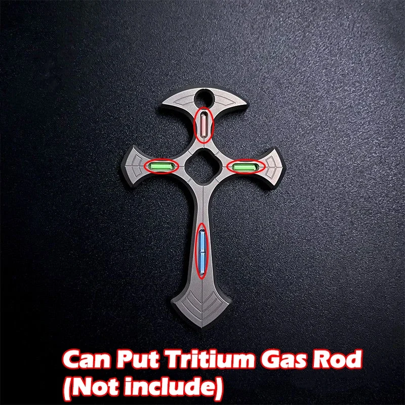 EDC Multifunction Zinc Alloy Cross Necklace with chain Tactical Pendant Outdoor Self-defense Tools For Men's Creative Gift