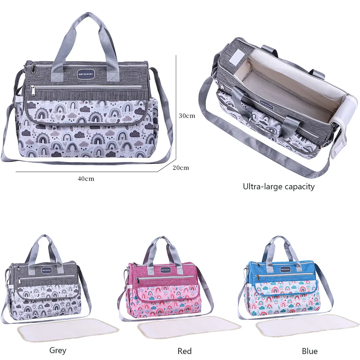 

Fashion Mommy Bag for Mom Travel Women Handbags Multi Functional Diaper Bag Baby Organizer Nappy Caddy Mother Kids Diaper Bags