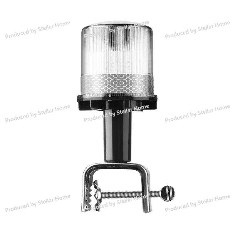 Solar Flash Long Bright Fixed Signal Strobe Anchor Beacon Light Multifunctional Red and Green Mast Light