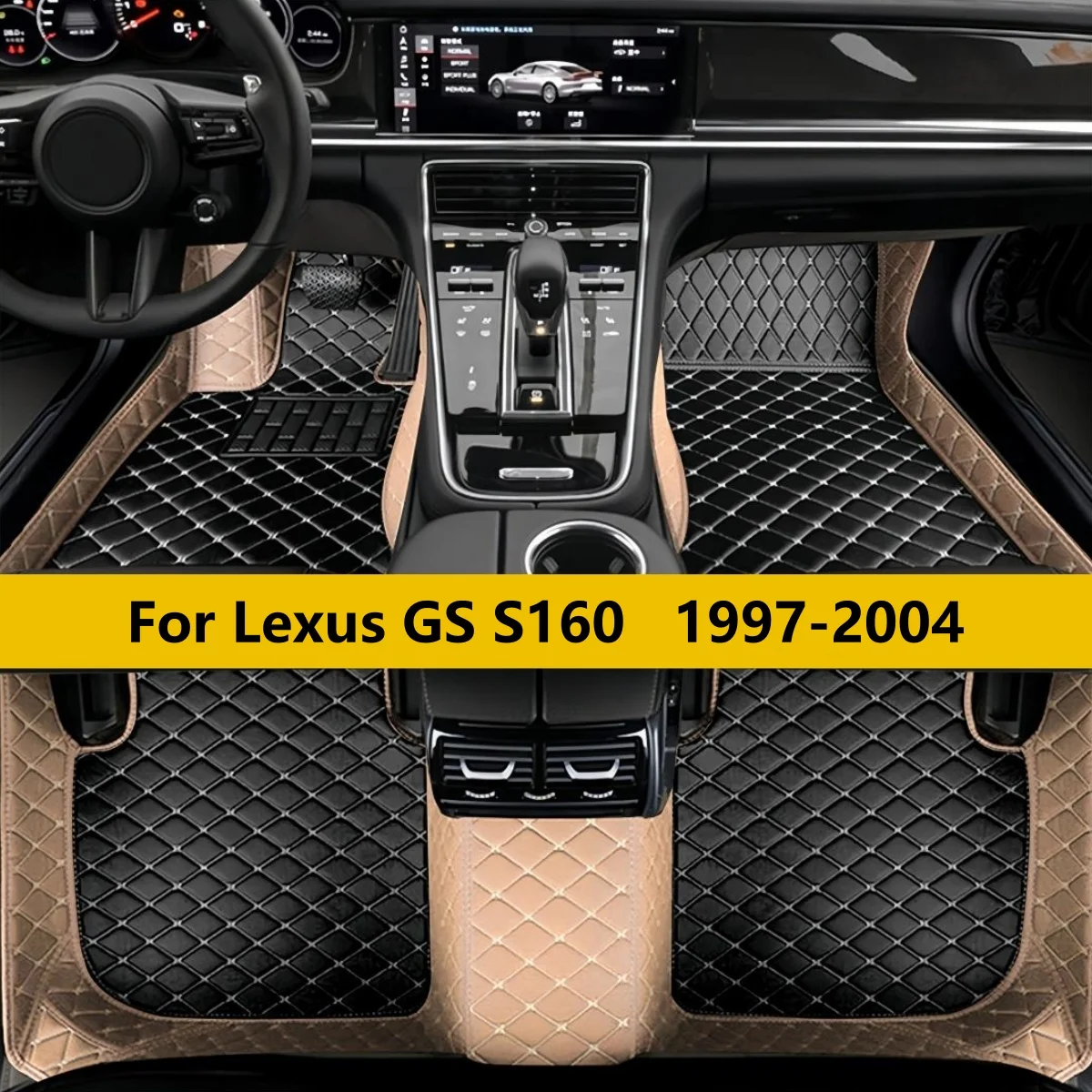 

Custom Car Floor Mats Fit For Lexus GS S160 1997 1998 1999 2000 2001 2002 2003 2004Full Coverage Waterproof Anti Slip Leather