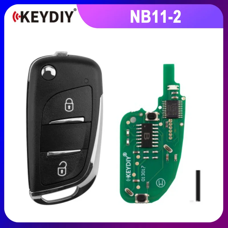 KEYDIY KD NB11-2 PCF Universal Flip Remote Key 2 Buttons Compatible with PSA Type