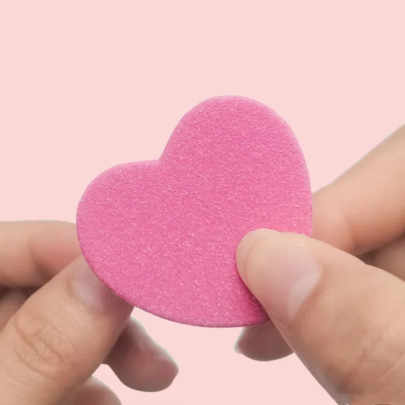 3pcs Nail Art Crystal Dot Drill Stick Heart-shaped Sequins Block Trim Wood Files Dead Skin Cuticle Pushes Wear Nail Tool  Bag