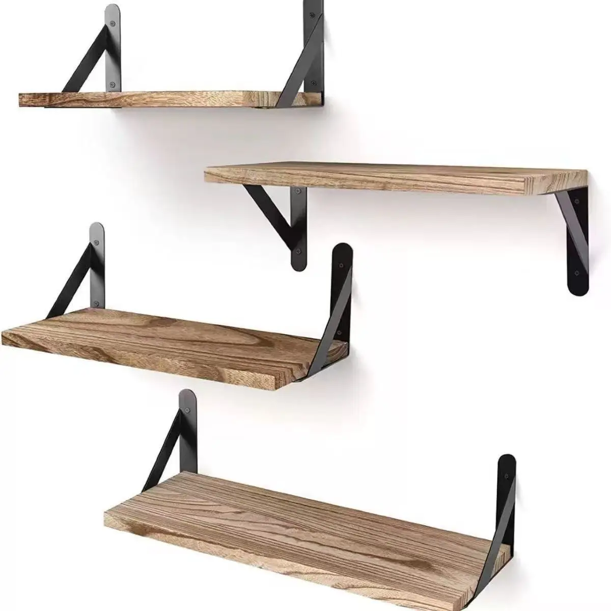 Wooden Floating Wall Shelves Bathroom Hanging Racks Shelf Storage Kitchen Organizer Furnitures Living Room Display Stand Holder