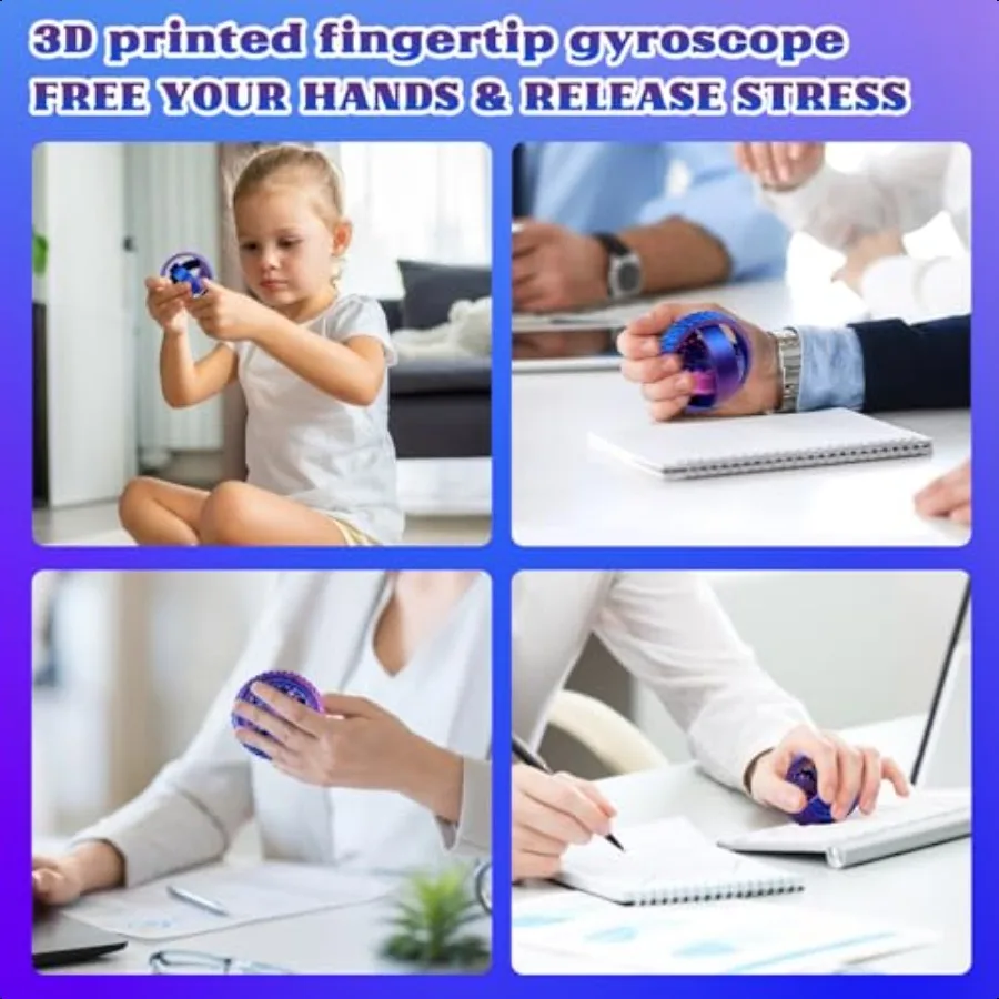 2 pacote 3d impresso spinners brinquedos fidget adultos str alívio brinquedos para tdah ansiedade sensorial precisa silencioso mesa de escritório brinquedo festa favores