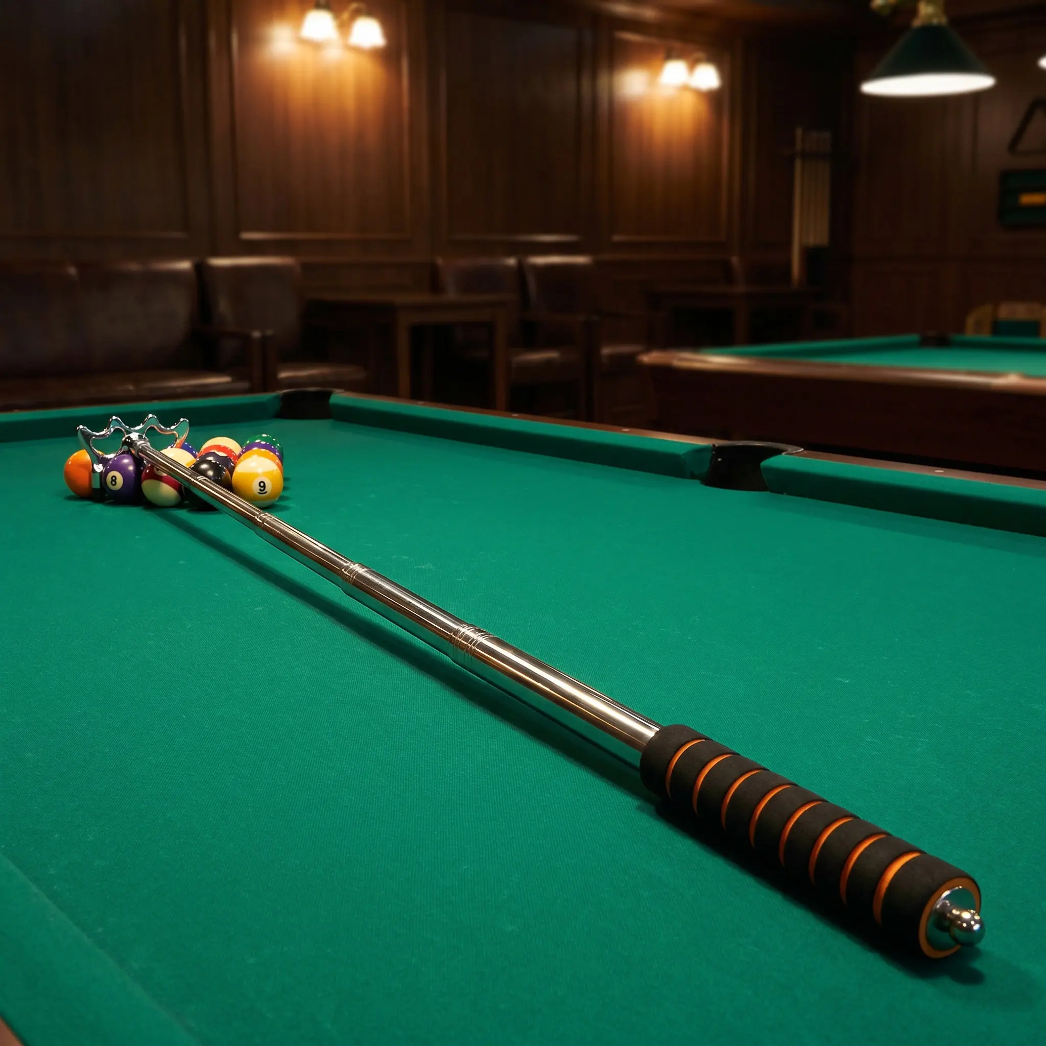 Scalable Pool Bridge Stick Retractable Extension Pool Cue Stick for Competitive Casual Play Portable Detachable Bridge Head