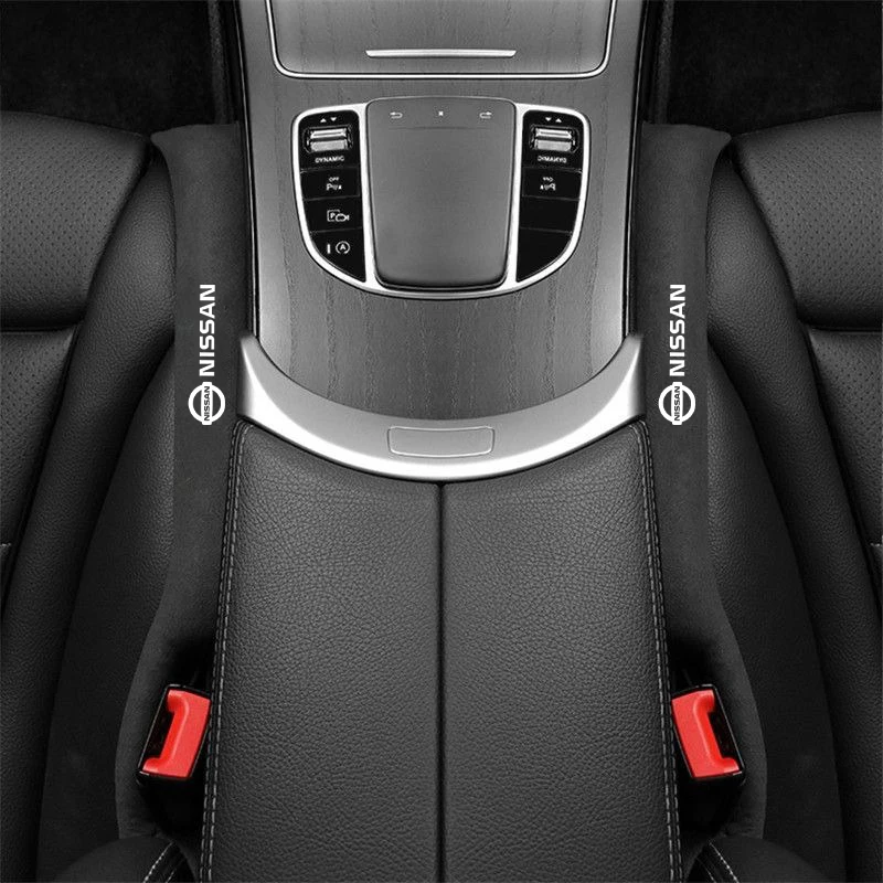 Car Seat Gap Filler Soft Car Styling Padding Suede Leather Leak Pads Plug Spacer for Nissan Qashqai X J10 J11 Trail Tiida Juke