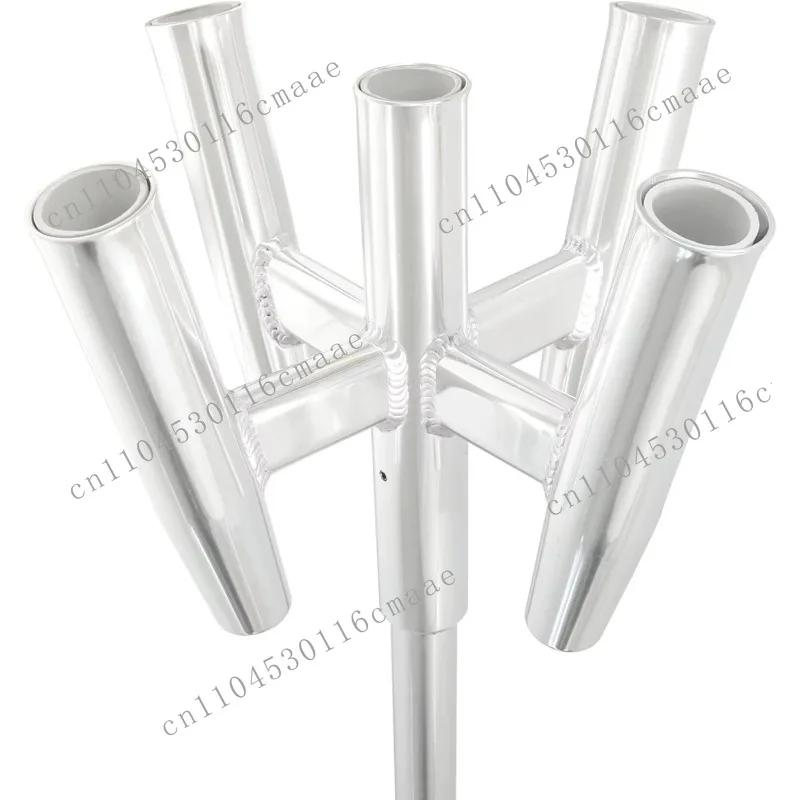 Five Rod Cluster BANGER - Straight Butt Kite Rod Holder Aluminum by Raider T-top TG 88157 for boat