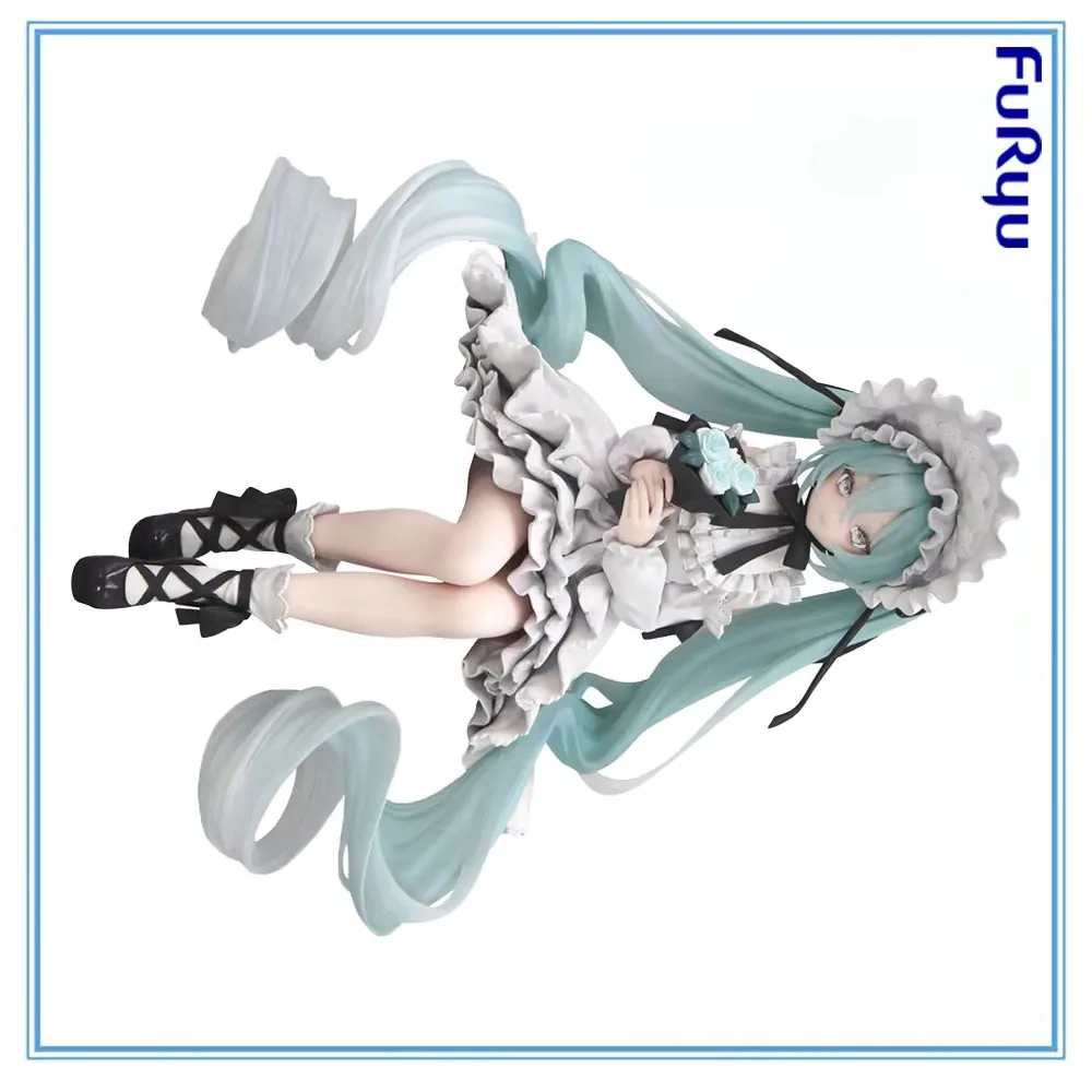 100% Original FuRyu Noodle Stopper Figure Piapro Characters Hatsune Miku Vintage Doll Model Decoration Collection Series