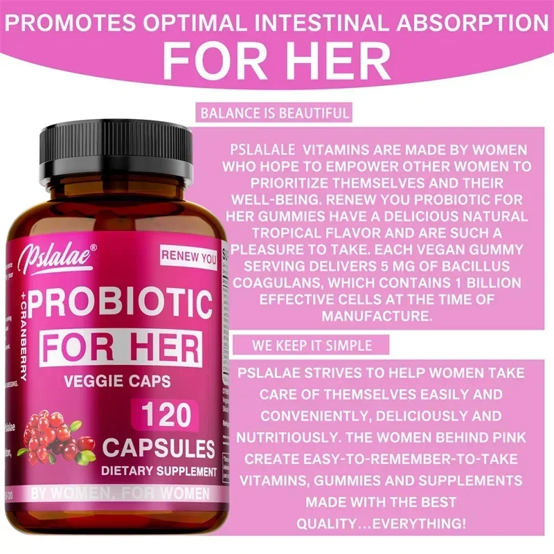 البروبيوتيك للنساء - يعزز الهضم والامتصاص، ودعم المسالك البولية وصحة الأمعاء، والتمثيل الغذائي، وتحسين المناعة #5
