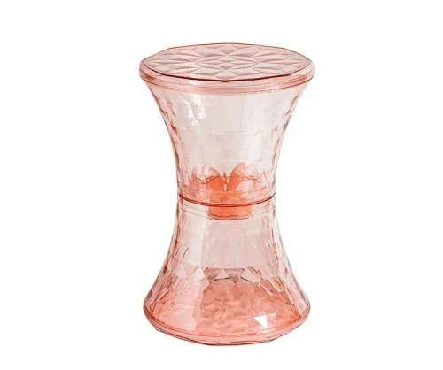 

# Скандинавский акриловый низкий табурет высокого уровня, креативный табурет для пеленания, пластиковый прозрачный табурет, сетка, красные хрустальные табуретки, мебель