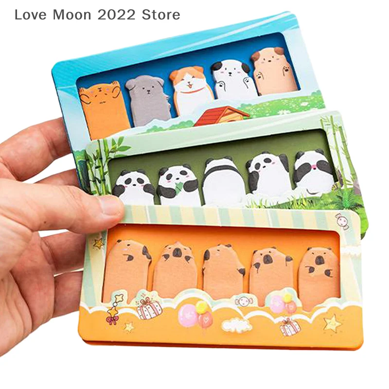 150 แผ่นน่ารักการ์ตูนสัตว์รูปพิเศษ Sticky Notes Creative Kawaii Mini N ครั้ง Sticky Notes เครื่องเขียนอุปกรณ์โรงเรียน