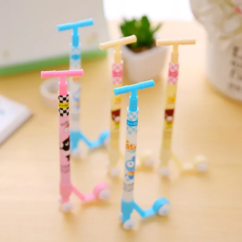 50PCS  Creative cartoon skateboard roller ball pen student stationery ball pen wholesale factory direct sales