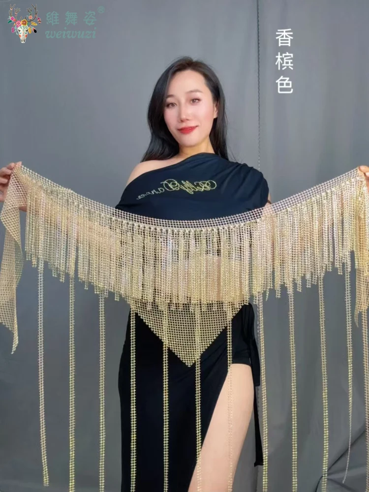 ベリーダンス フリンジ ベルト シニア AB ストーン トライアングル タッセル ヒップ スカーフ 大人と子供 オリエンタル ダンス コンペティション アクセサリー