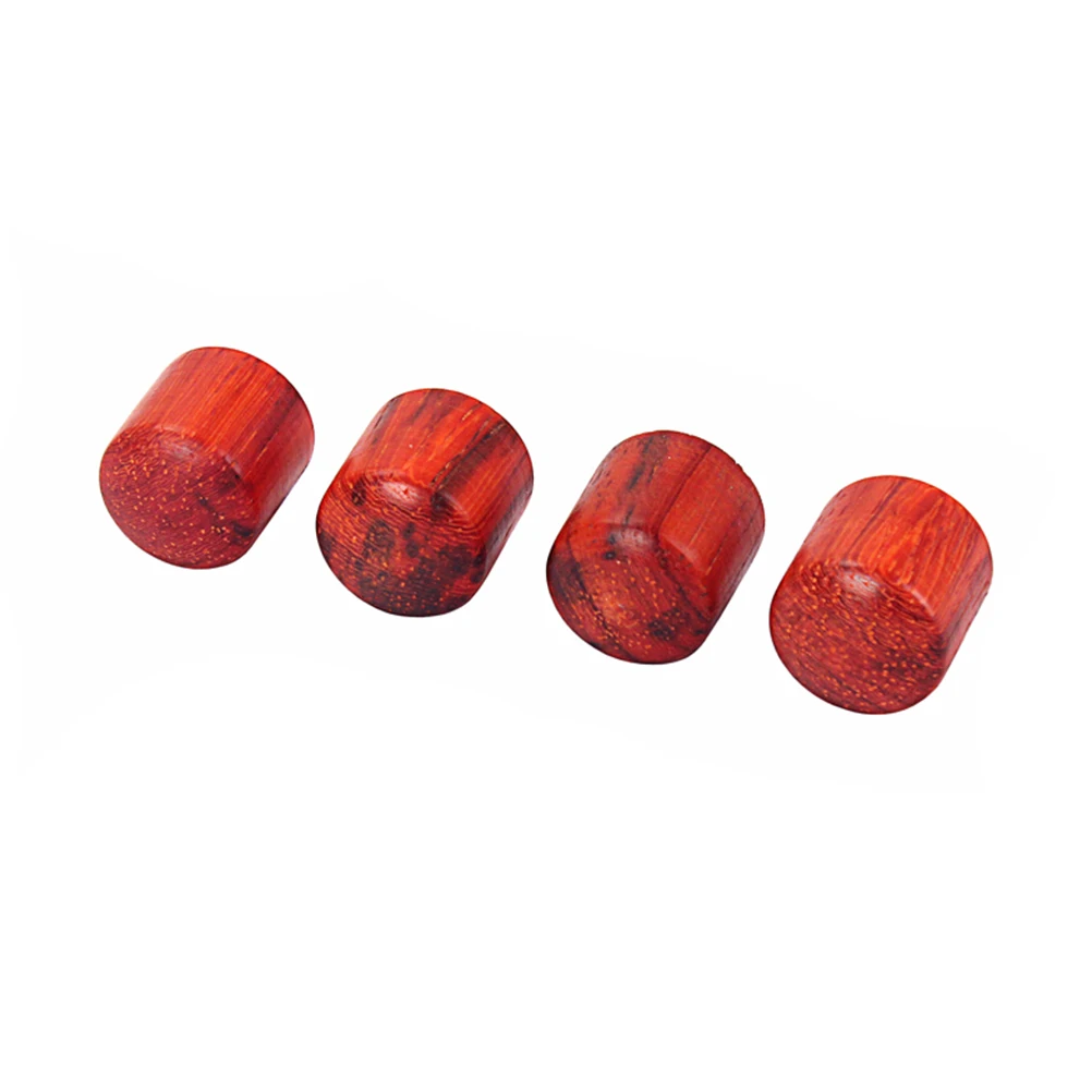 

4pcs Knob Durable Guitar Control Amplifier Redwood Effect Pedal Wooden Material Knobs For Bass Amp Fits Shaft