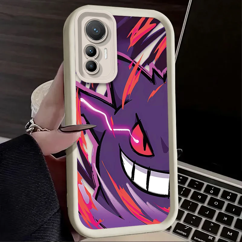 P-Pokemon Gengar الطباعة جراب هاتف ل Xiaomi Mi 15 Ultra 14 13 12 12S 12X 11 Lite 5G NE 13T 12T 11T 14T Pro غطاء سيليكون