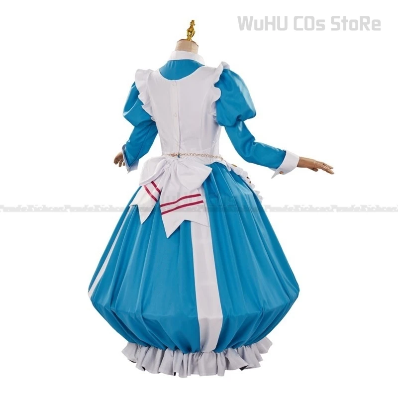 Anime Gushing Over Magical Girls Cosplay Morino Korisu Cosplay Costume Lolite Maid Dress Women Hallowen Suit Morino Korisu Wig