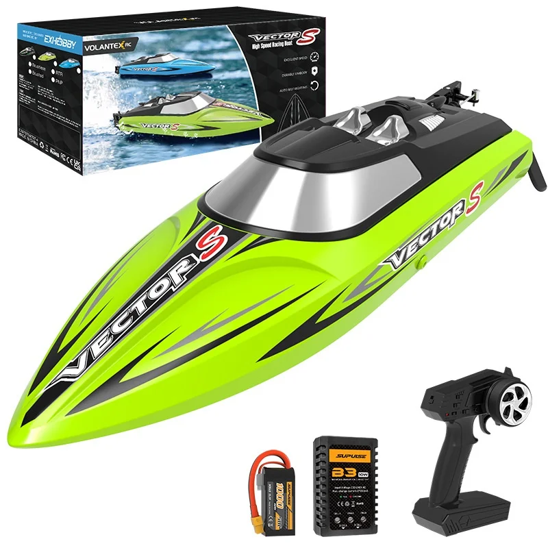 Olans Remote Control Boat Brushless Motor 50km High-Speed Remote Control Speedboat Water Electric Remote Control Boat Toy Gift