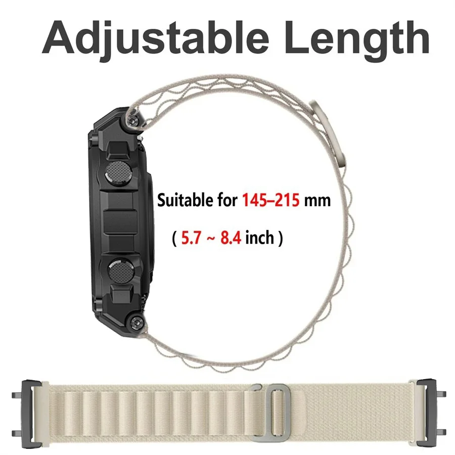 Trail Loop Nylon Strap for Huami Amazfit T-REX 3/2 Ultra Smart Watch Band Sports Bracelet for Xiaomi Amazfit T-Rex Pro 2 Correa