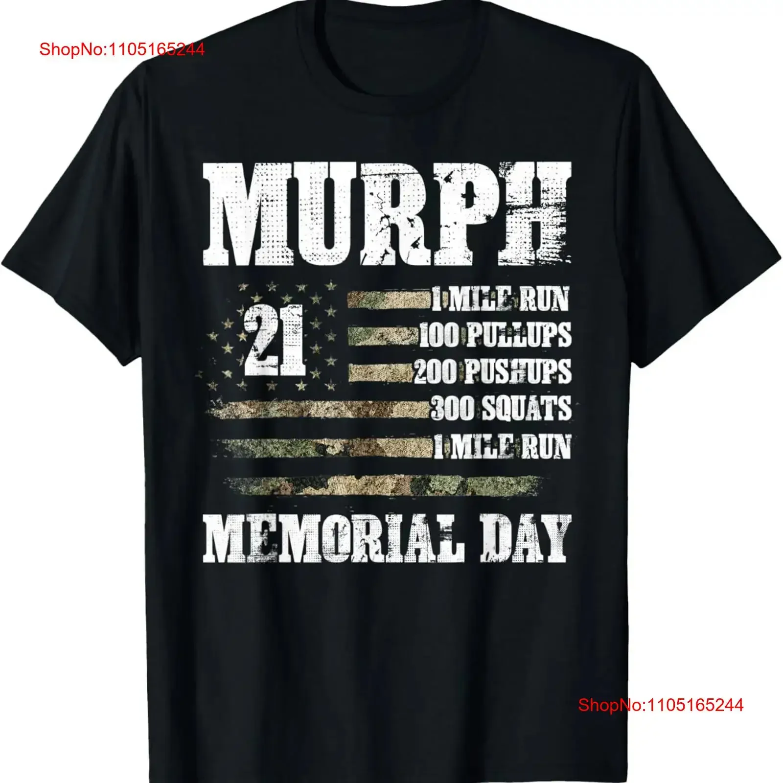 

Футболка Murph Day Workout Patriotic Hero WOD 2021, винтажная стираная дизайнерская одежда унисекс, стильная эластичная графика