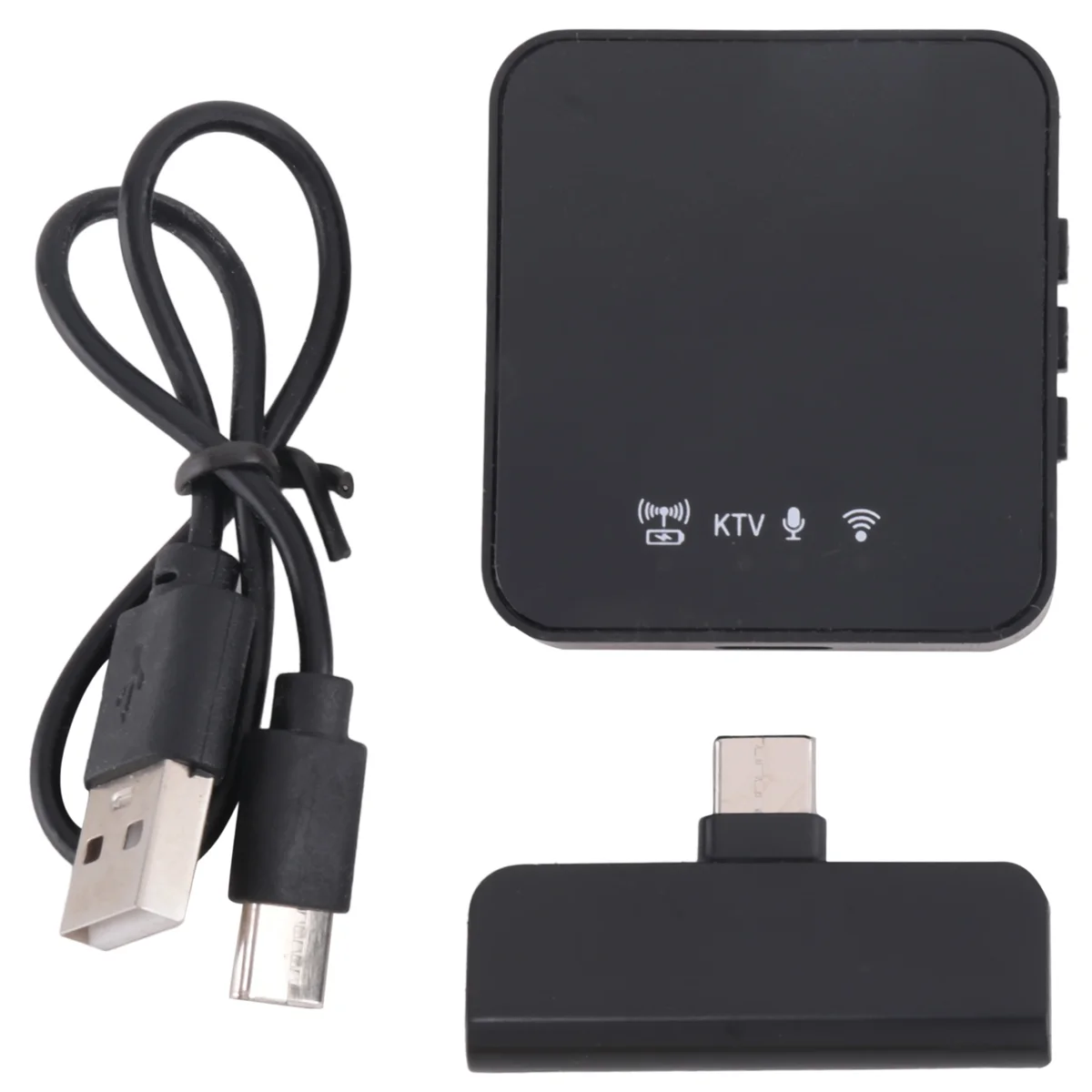 FFYY-ميكروفون لاسلكي Lavalier واحد إلى واحد من النوع C موصل استقبال كليب إلغاء الضوضاء تسجيل ميكروفون بلوتوث