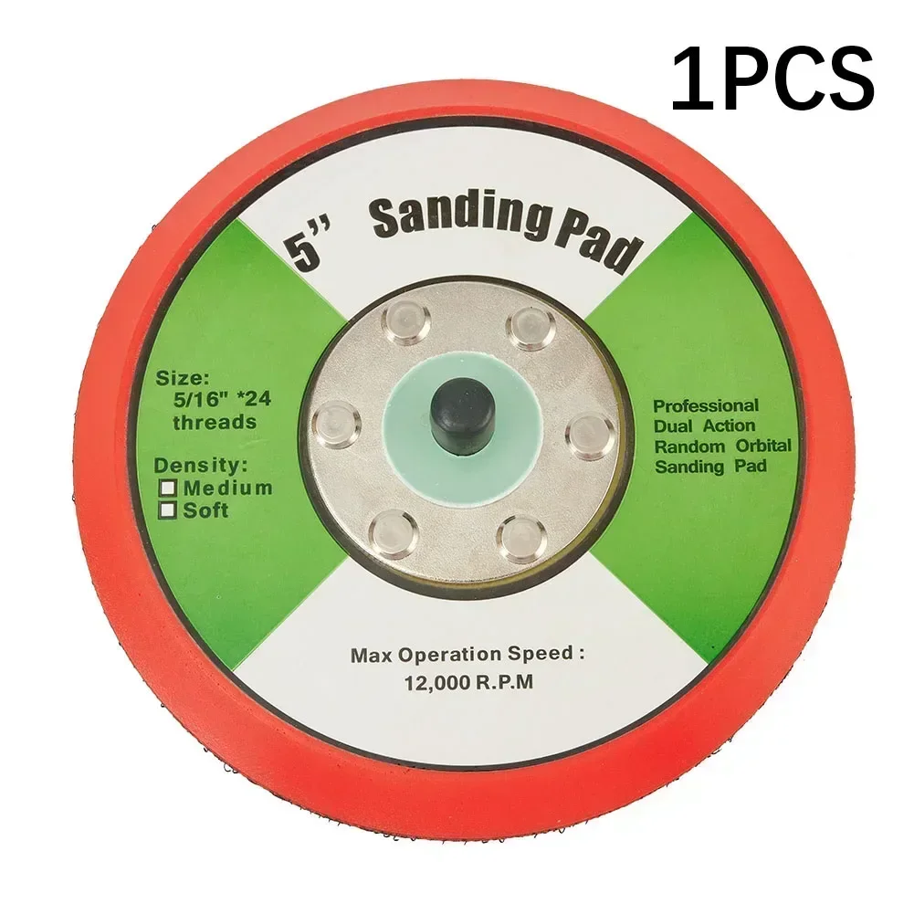 Polegada 125 mm 16 Unf Linha Almofada de Polimento Placa de Apoio Gancho e Laço Polimento Placa para Faça Você Mesmo Ferramentas de Polimento de Carro 1pc