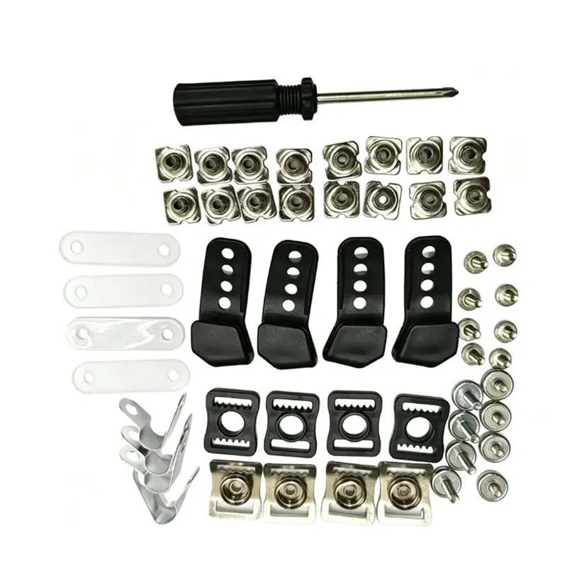 For Football Helmet Facemask Fastener Hardware Replacement Set With Screwdriver, Repair Kit For Football Helmets