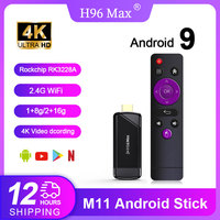 H96Max M11 Android 9.0 Smart TV Stick RK3228A Quad Core CPU 2GB 16GB 4K*2K Ultra HD Set Top Box