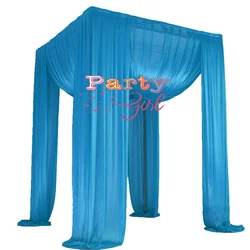 Four Corner Pavilion Wedding Backdrop Curtain Princess Pavilions Stage Background Decoration