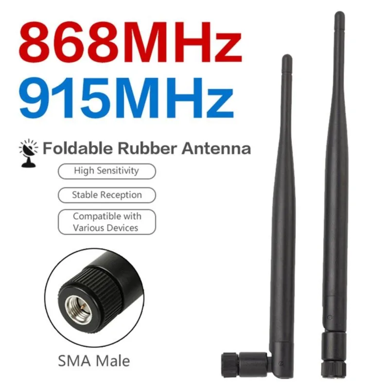 DT23 4Pcs LoRa Antenna 5dBi High Gain Omni-Directional SMA Male for Meshtastic LoRaWAN 868MHz, Long Range IoT