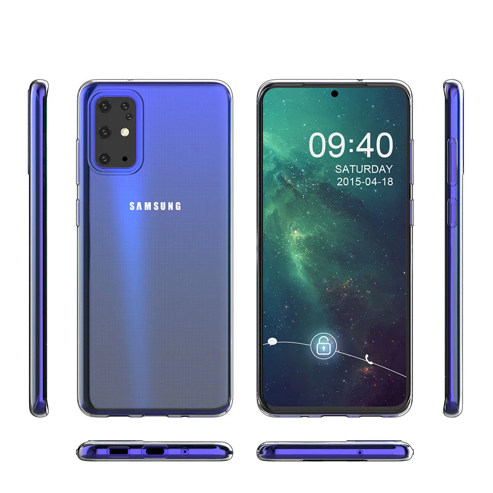 Clear Phone Case For Samsung Galaxy S20 Plus S7 S8 S9 S10 S20 Note 8 9 10 20 Ultra A10 A20 A30 A40 A50 A70 transparent Soft Case