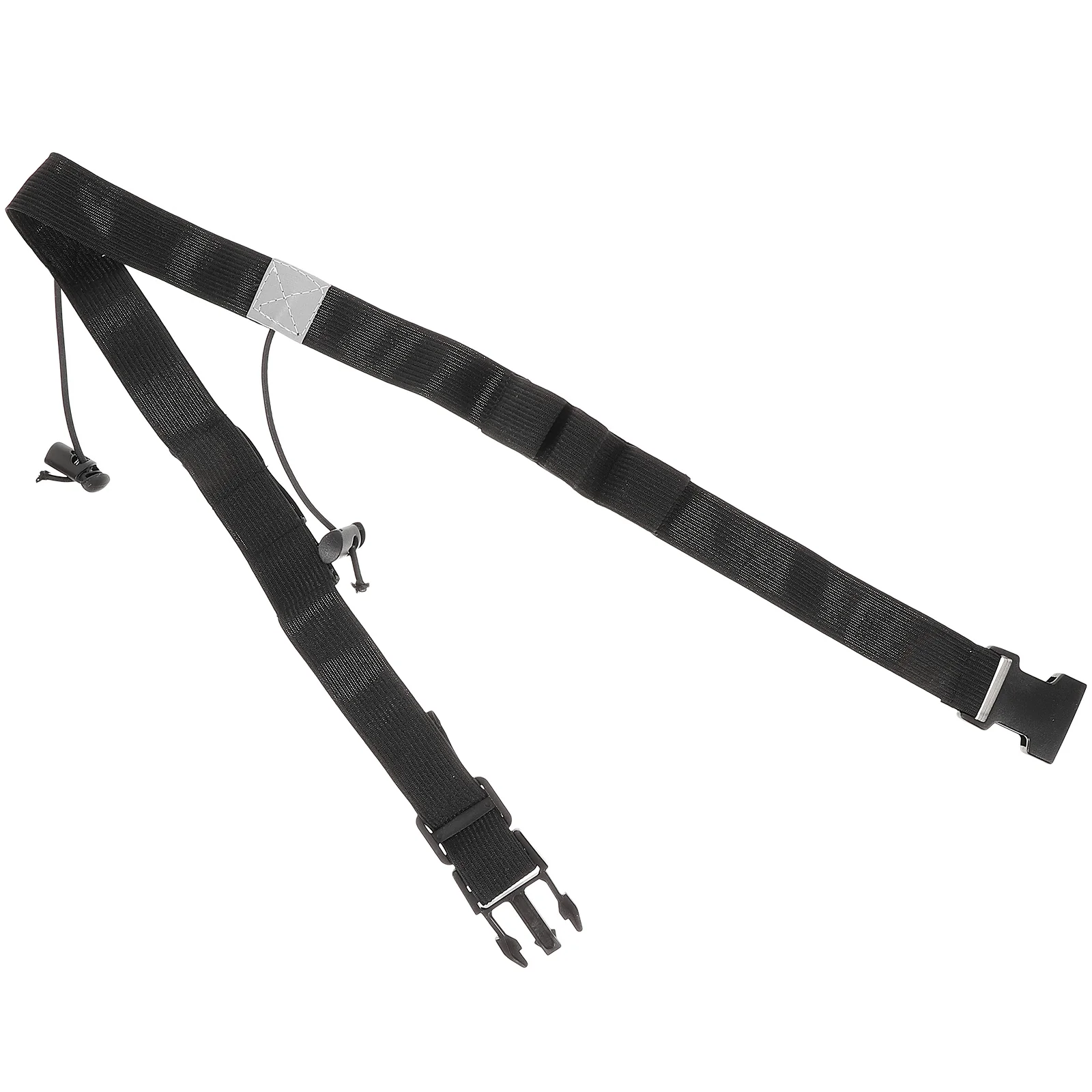 

Black Sports Belt for Running Marathon Adjustable Elastic Waistband with Large Hole for Race Number StorageReusable