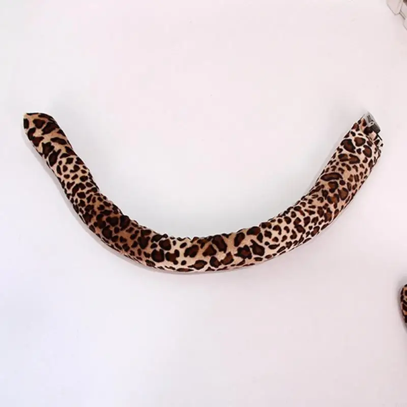 2026 New Halloween Costume Accessory with Leopard Ear Band Tail Tie for Themed Party