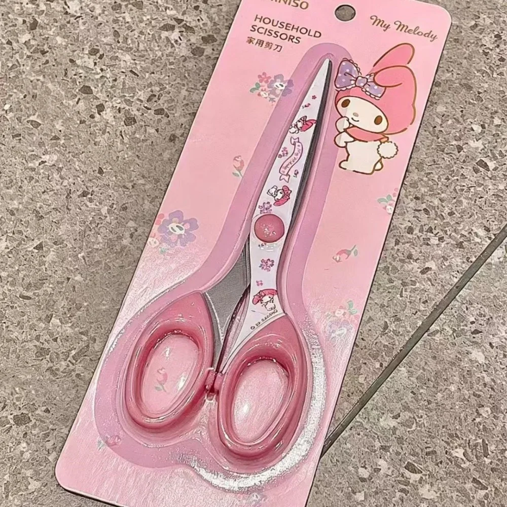 Neue Ausgabe Sanrio Edelstahl-Küchenschere Kawaii Cartoon Hello Kitty Hochwertige Büro-Papierschere Geburtstagsgeschenk – Detail 8