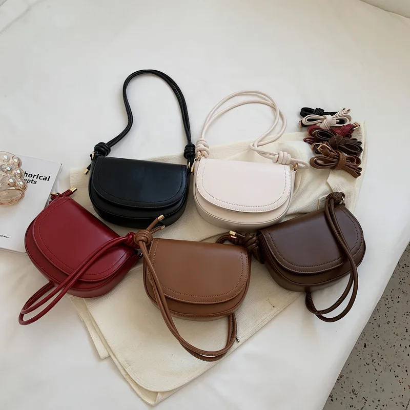 

Underarm Bag for Women 2024 New in Fashion Shoulder Bag Korean Edition Simple Crossbody Bag with Double Shoulder Saddle Bag