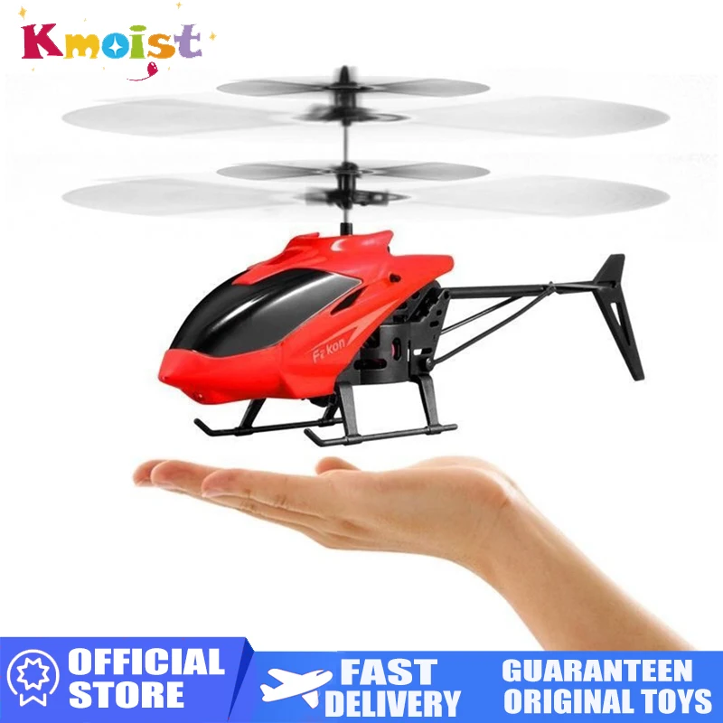 

Remote Control Airplane Helicopter Flying Mini Guide Airplane Children Plastic Flashing Light Red Toys for Boys Kids Fall Gifts