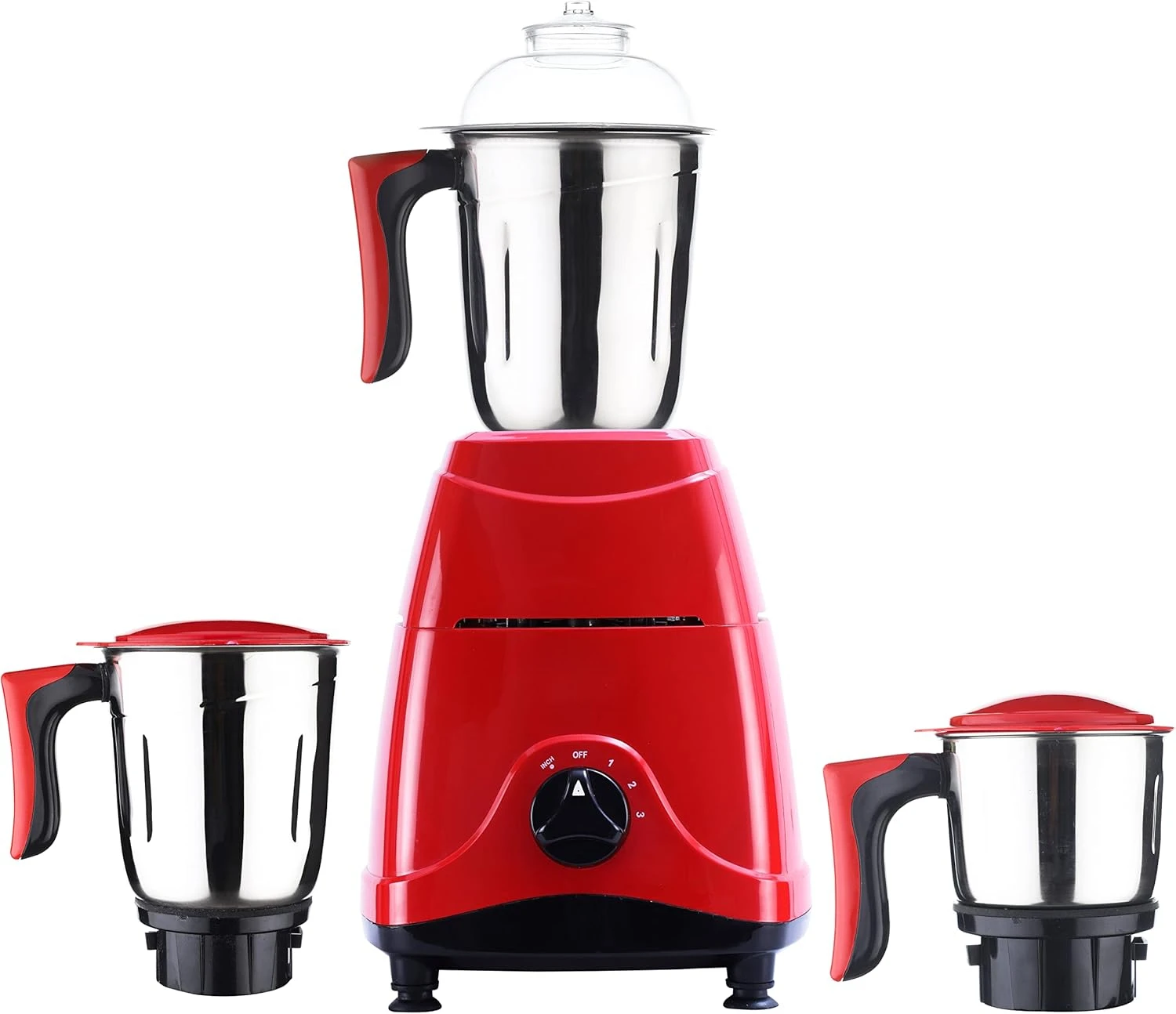 

Indian Mixer Grinder ,3 Stainless Steel Jars,650 Watts,110-Volts, Red