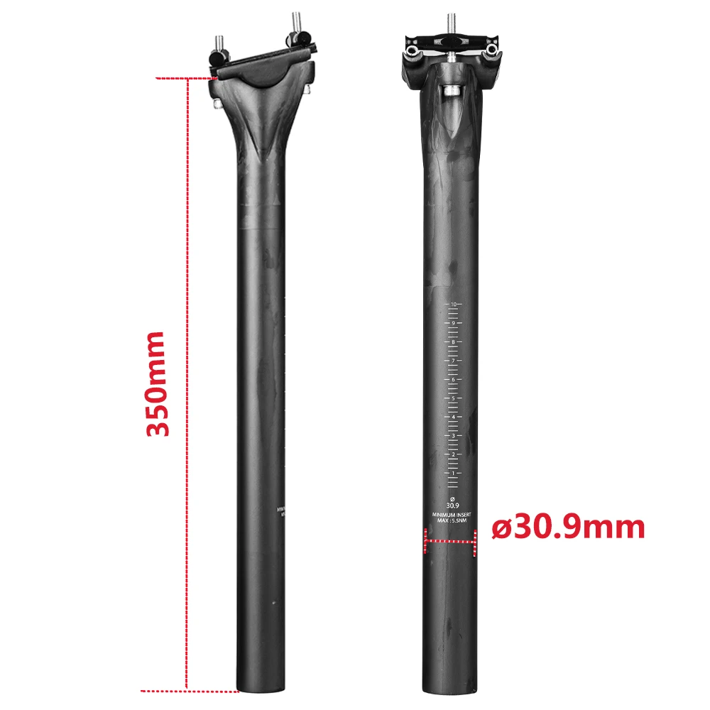 ELITAONE Carbon Sattelstütze MTB/Rennrad Sattelstütze 27,2/30,9/31,6 MM Sitzrohr Mountainbike Sitzgelegenheiten Radfahren Zubehör