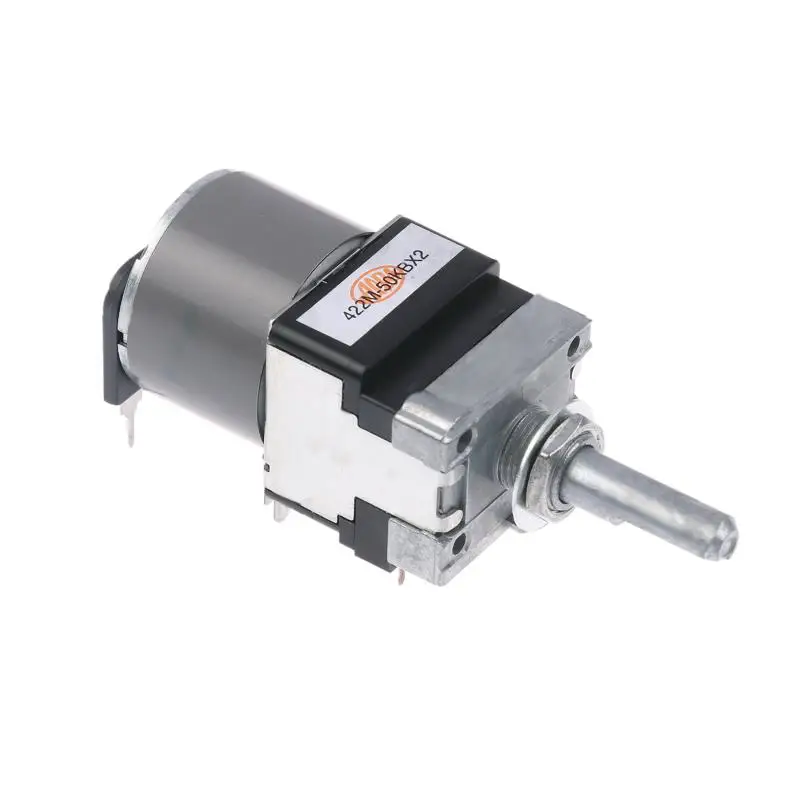 1 قطعة المحرك Pm6006 حجم الجهد المحرك B50K المزدوج 8-Pin مع الحنفية 25 مللي متر Hlaf رمح