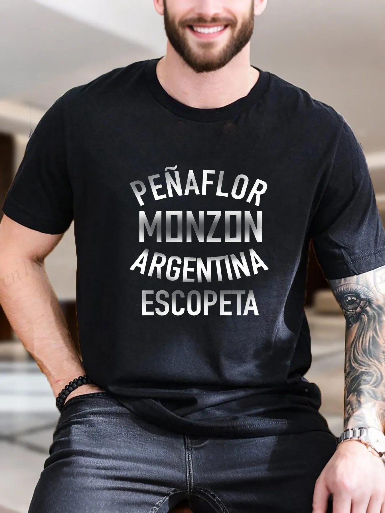 

New Arrival Fashion Peñaflor Monzon Argentina Scopeta Heavyweight Hot Sale Vintage Funny Fashionable Men's T-Shirt