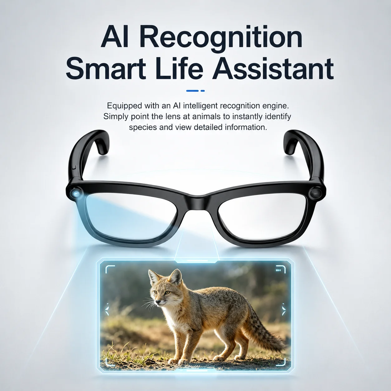 G32 Smart Glasses 8MP High‑Res Image Sensor AI Instant Translation Object Identification IP66 Waterproof Noise Reduction Call
